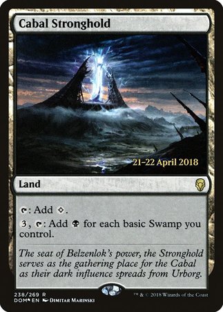 Cabal Stronghold [Dominaria Promos] | Magic Magpie