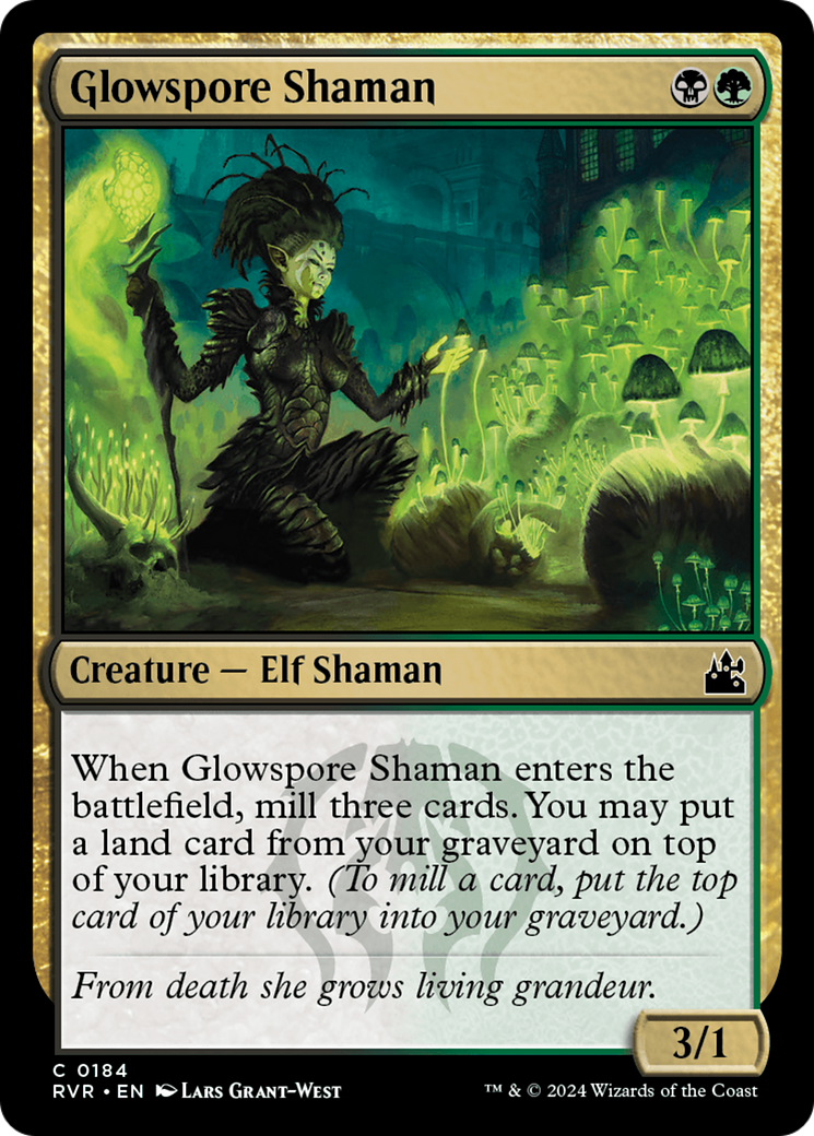 Glowspore Shaman [Ravnica Remastered] | Magic Magpie