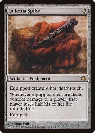 Quietus Spike [Shards of Alara] | Magic Magpie