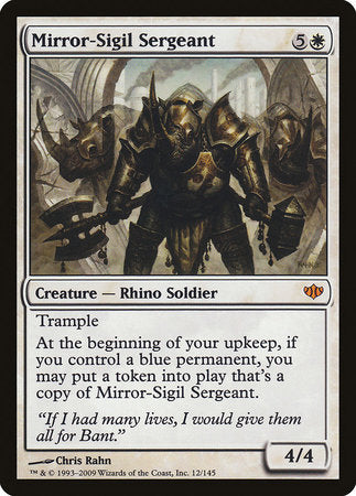 Mirror-Sigil Sergeant [Conflux] | Magic Magpie