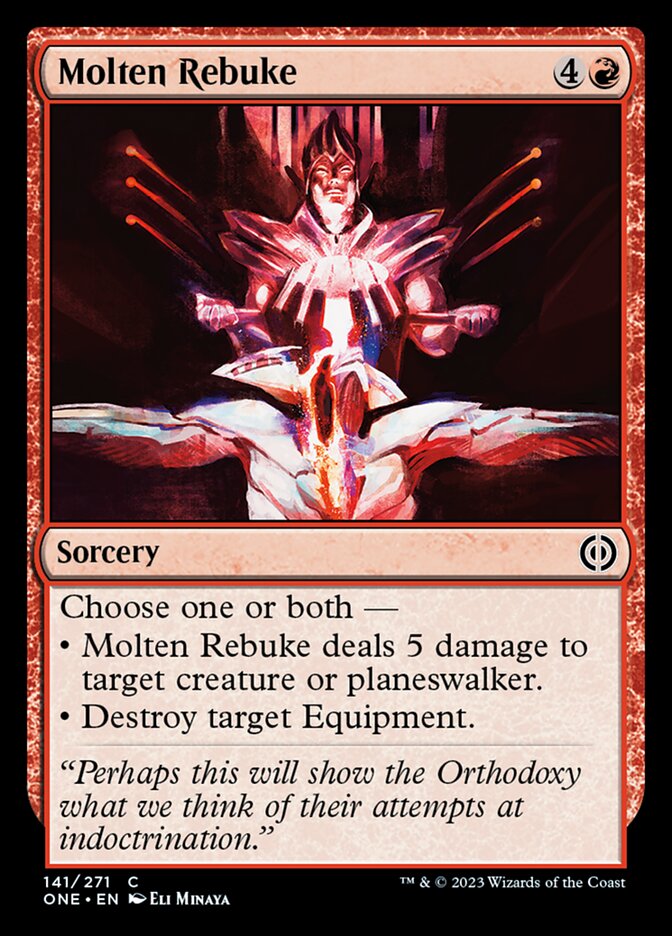 Molten Rebuke [Phyrexia: All Will Be One] | Magic Magpie