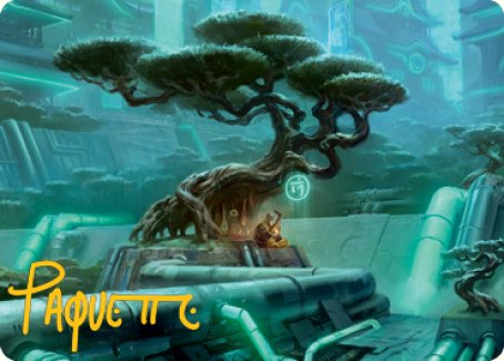 Forest Art Card (Gold-Stamped Signature) [Kamigawa: Neon Dynasty Art Series] | Magic Magpie