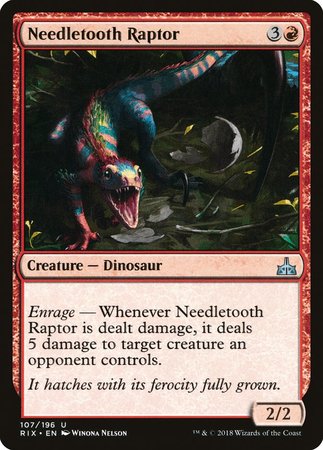 Needletooth Raptor [Rivals of Ixalan] | Magic Magpie