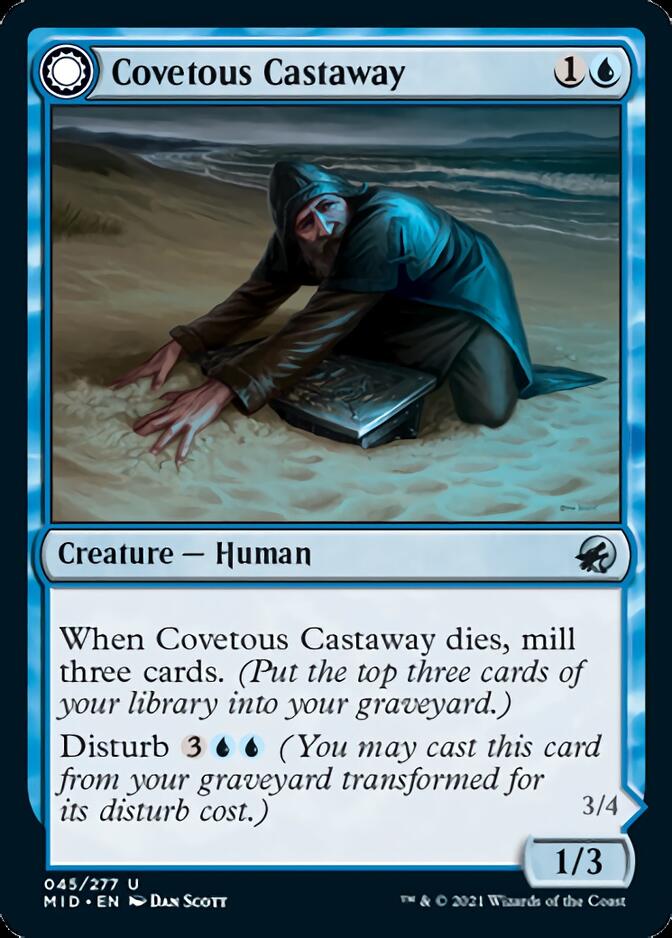 Covetous Castaway // Ghostly Castigator [Innistrad: Midnight Hunt] | Magic Magpie
