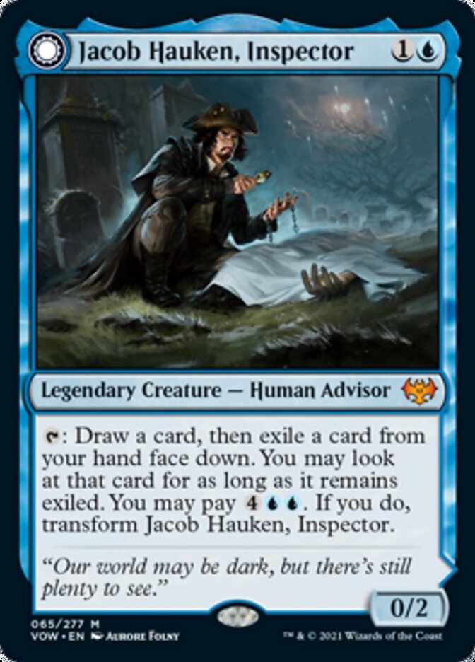 Jacob Hauken, Inspector // Hauken's Insight [Innistrad: Crimson Vow] | Magic Magpie