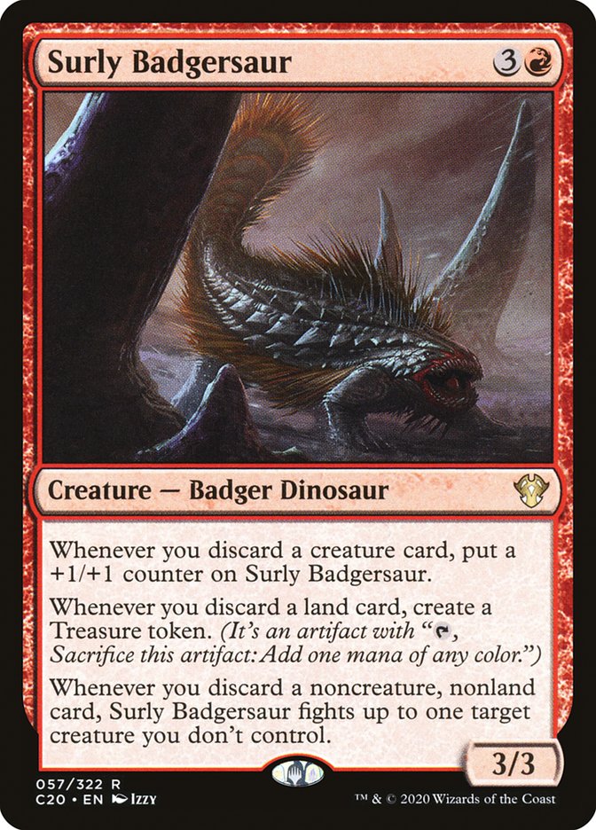 Surly Badgersaur [Commander 2020] | Magic Magpie