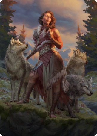 Arlinn, the Pack's Hope 1 Art Card [Innistrad: Midnight Hunt Art Series] | Magic Magpie