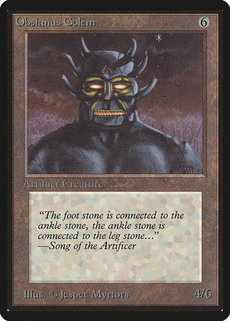 Obsianus Golem [Limited Edition Beta] | Magic Magpie