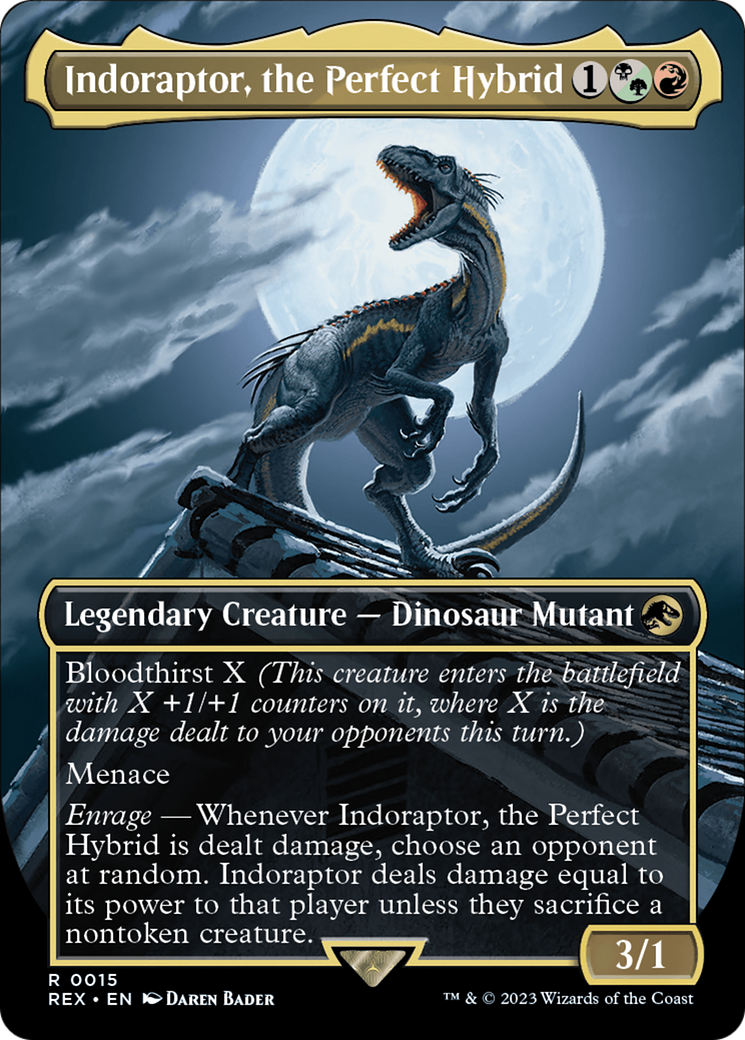 Indoraptor, the Perfect Hybrid (Borderless) [Jurassic World Collection] | Magic Magpie