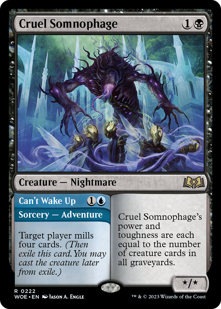 Cruel Somnophage // Can't Wake Up [Wilds of Eldraine] | Magic Magpie