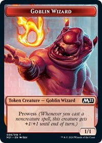 Goblin Wizard // Knight Double-sided Token [Core Set 2021 Tokens] | Magic Magpie