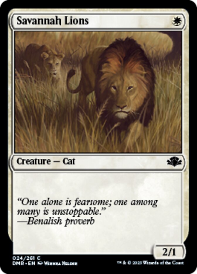 Savannah Lions [Dominaria Remastered] | Magic Magpie