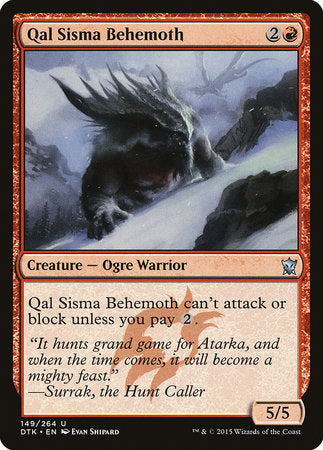 Qal Sisma Behemoth [Dragons of Tarkir] | Magic Magpie