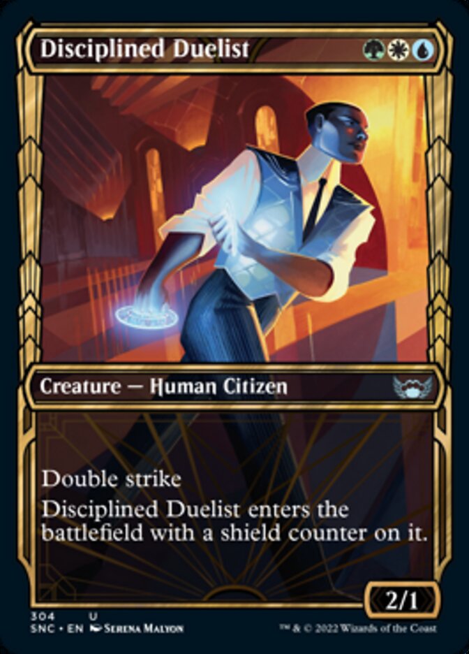 Disciplined Duelist (Showcase Golden Age) [Streets of New Capenna] | Magic Magpie