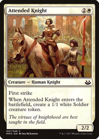 Attended Knight [Modern Masters 2017] | Magic Magpie