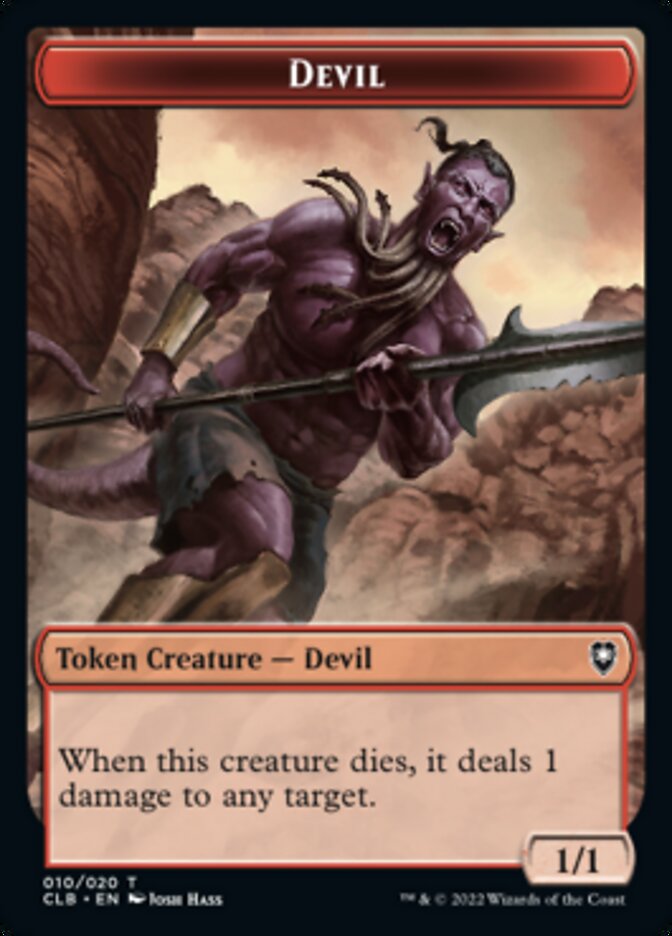 Devil Token [Commander Legends: Battle for Baldur's Gate Tokens] | Magic Magpie