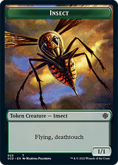 Insect // Soldier Double-Sided Token [Starter Commander Decks] | Magic Magpie