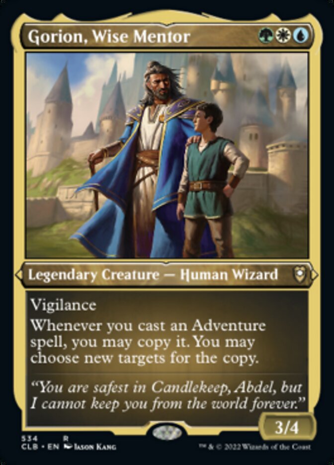 Gorion, Wise Mentor (Foil Etched) [Commander Legends: Battle for Baldur's Gate] | Magic Magpie