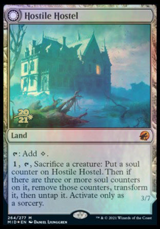 Hostile Hostel // Creeping Inn [Innistrad: Midnight Hunt Prerelease Promos] | Magic Magpie