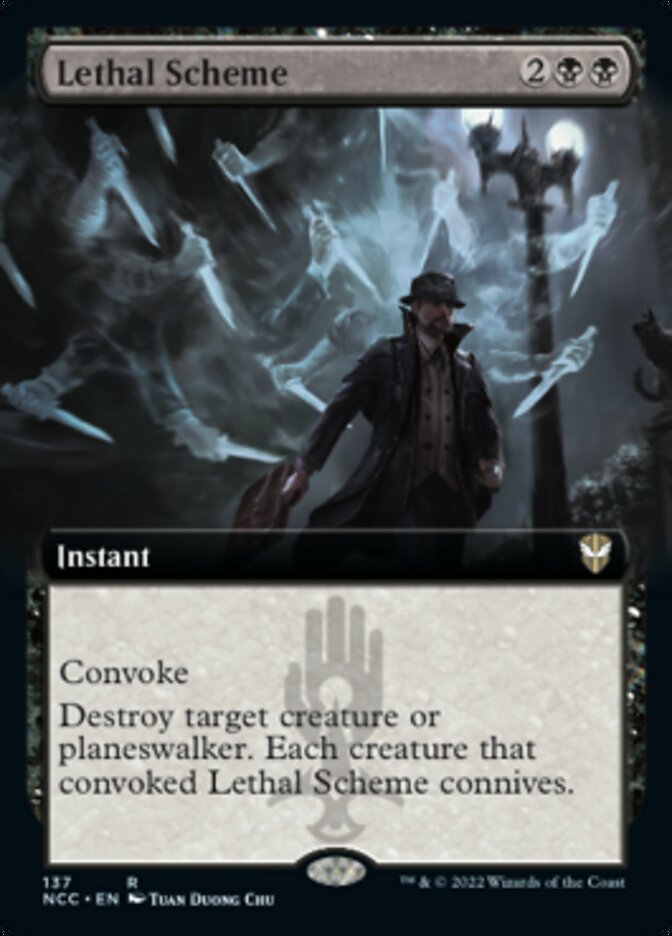 Lethal Scheme (Extended Art) [Streets of New Capenna Commander] | Magic Magpie