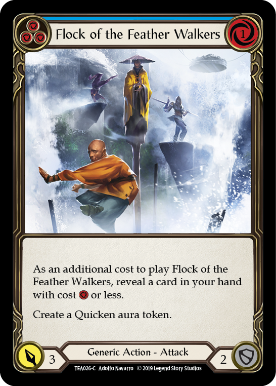 Flock of the Feather Walkers (Blue) [TEA026-C] 1st Edition Normal | Magic Magpie