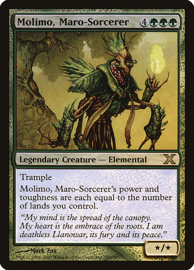 Molimo, Maro-Sorcerer (Premium Foil) [Tenth Edition] | Magic Magpie
