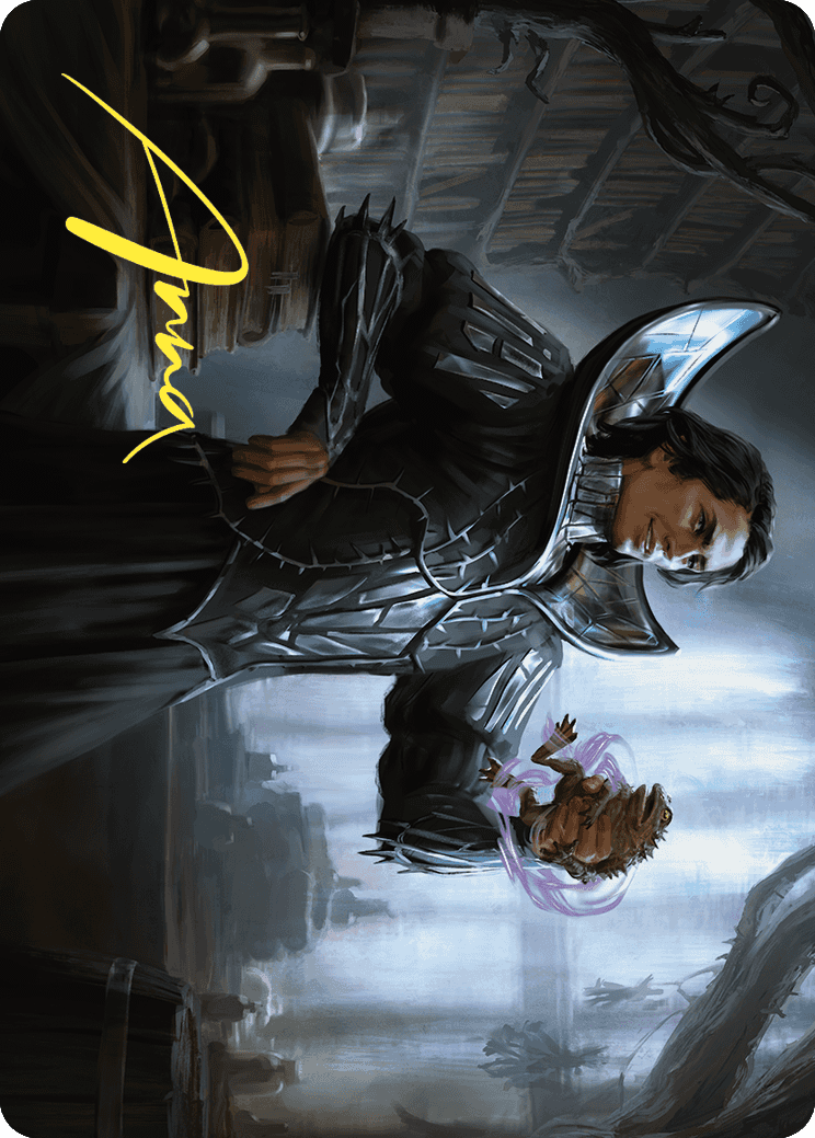 Spiteful Hexmage Art Card (Gold-Stamped Signature) [Wilds of Eldraine Art Series] | Magic Magpie
