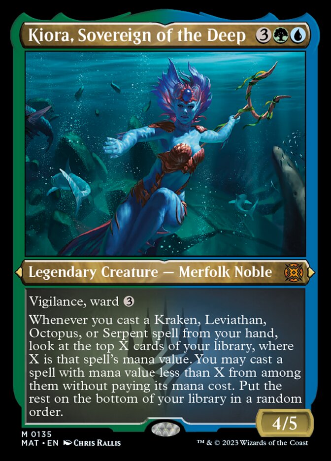 Kiora, Sovereign of the Deep (Foil Etched) [March of the Machine: The Aftermath] | Magic Magpie