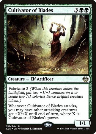 Cultivator of Blades [Kaladesh Promos] | Magic Magpie