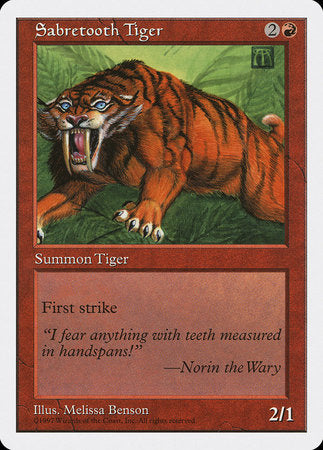 Sabretooth Tiger [Fifth Edition] | Magic Magpie