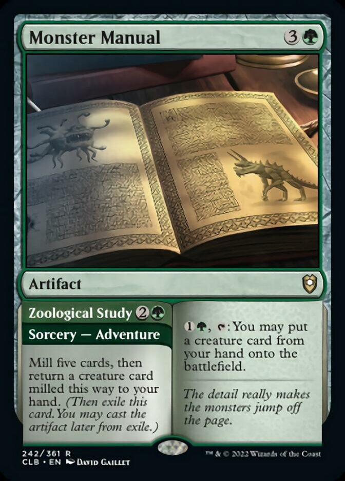 Monster Manual // Zoological Study [Commander Legends: Battle for Baldur's Gate] | Magic Magpie