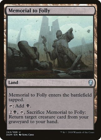 Memorial to Folly [Dominaria] | Magic Magpie