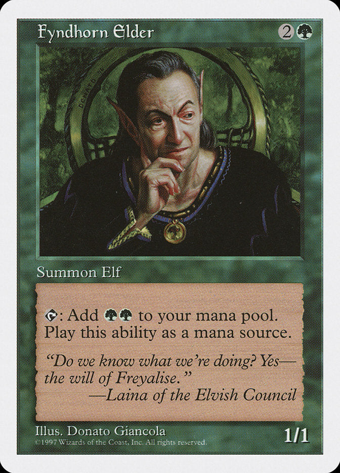 Fyndhorn Elder [Fifth Edition] | Magic Magpie