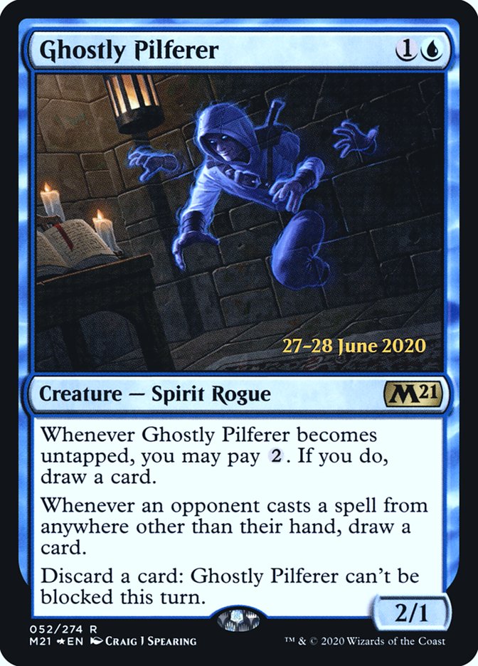 Ghostly Pilferer  [Core Set 2021 Prerelease Promos] | Magic Magpie