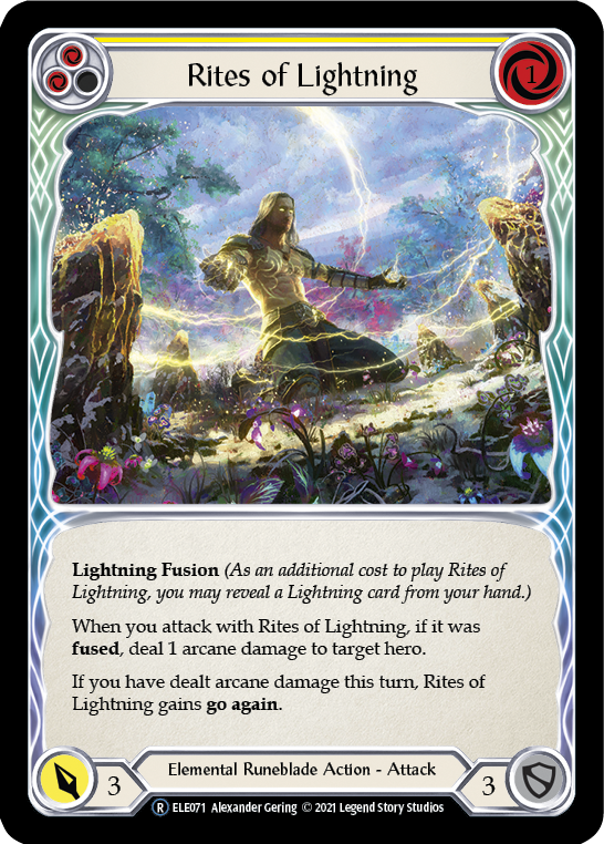 Rites of Lightning (Yellow) [U-ELE071] Unlimited Normal | Magic Magpie