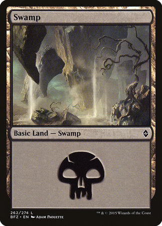 Swamp (262) [Battle for Zendikar] | Magic Magpie