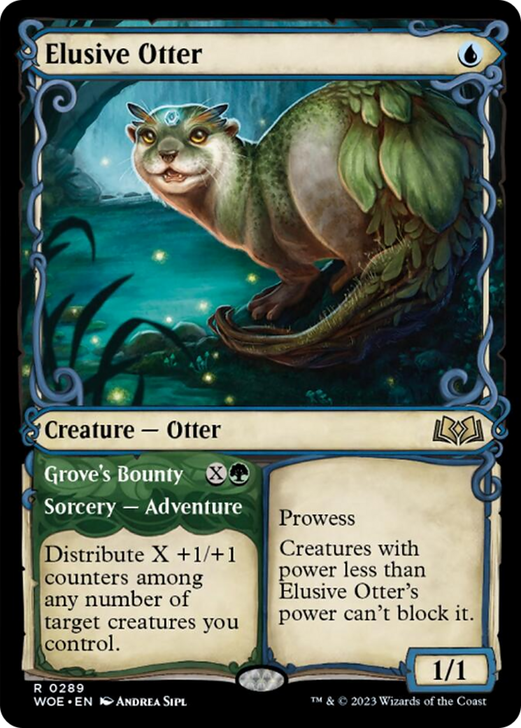 Elusive Otter // Grove's Bounty (Showcase) [Wilds of Eldraine] | Magic Magpie