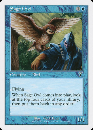 Sage Owl [Seventh Edition] | Magic Magpie