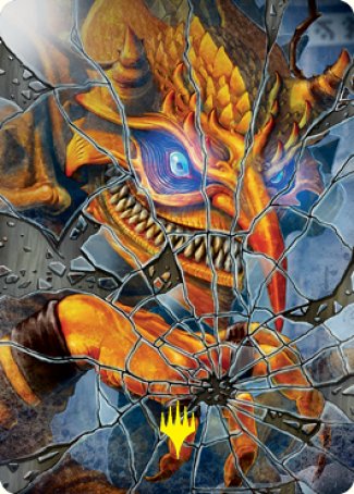 Reflection of Kiki-Jiki Art Card (Gold-Stamped Signature) [Kamigawa: Neon Dynasty Art Series] | Magic Magpie