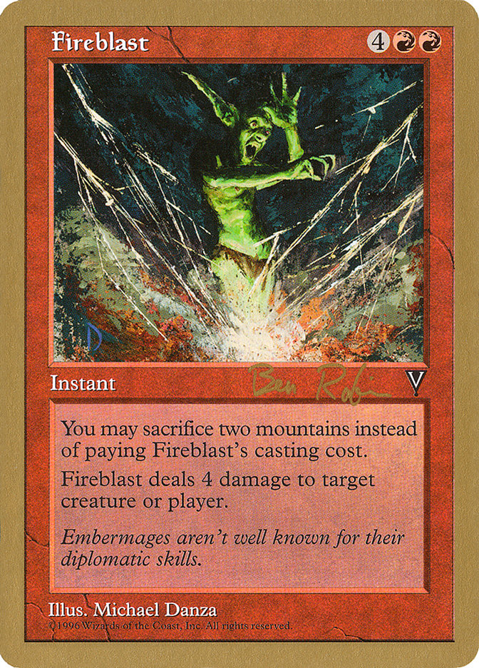 Fireblast (Ben Rubin) [World Championship Decks 1998] | Magic Magpie