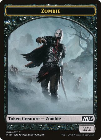 Zombie Token [Core Set 2019 Tokens] | Magic Magpie