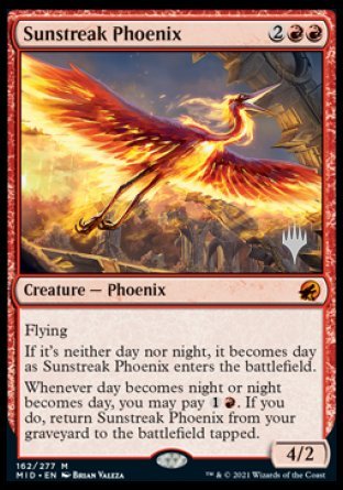 Sunstreak Phoenix (Promo Pack) [Innistrad: Midnight Hunt Promos] | Magic Magpie