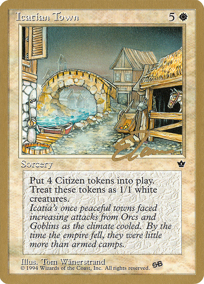 Icatian Town (Eric Tam) (SB) [Pro Tour Collector Set] | Magic Magpie