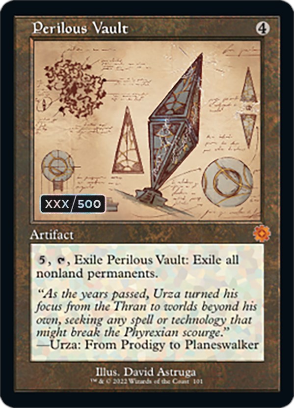 Perilous Vault (Retro Schematic) (Serial Numbered) [The Brothers' War Retro Artifacts] | Magic Magpie