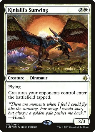 Kinjalli's Sunwing [Ixalan Promos] | Magic Magpie