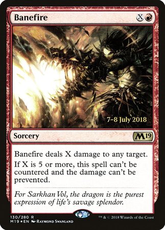 Banefire [Core Set 2019 Promos] | Magic Magpie