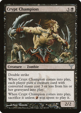 Crypt Champion [Dissension] | Magic Magpie