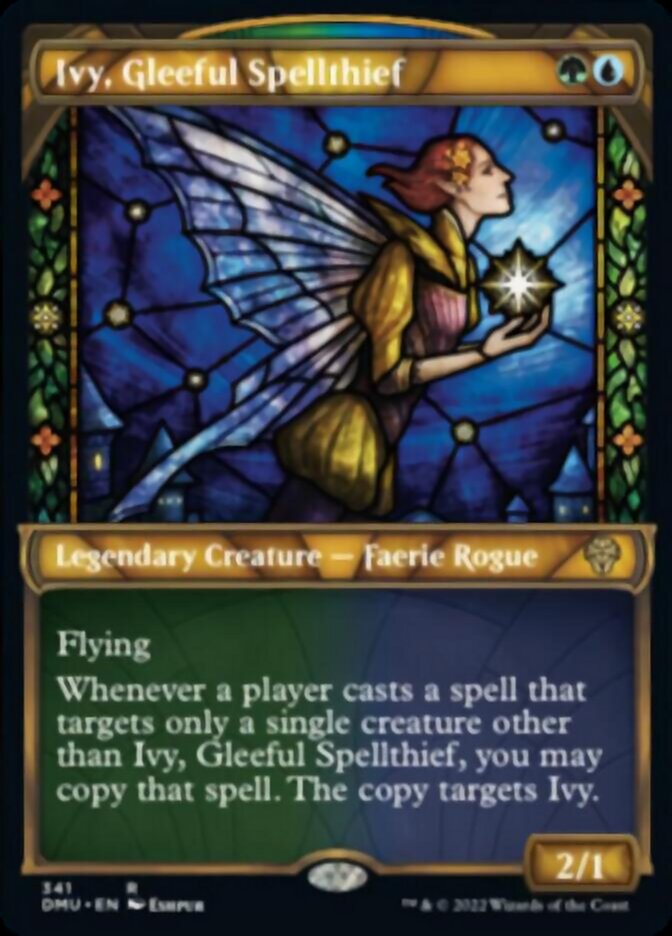 Ivy, Gleeful Spellthief (Showcase Textured) [Dominaria United] | Magic Magpie