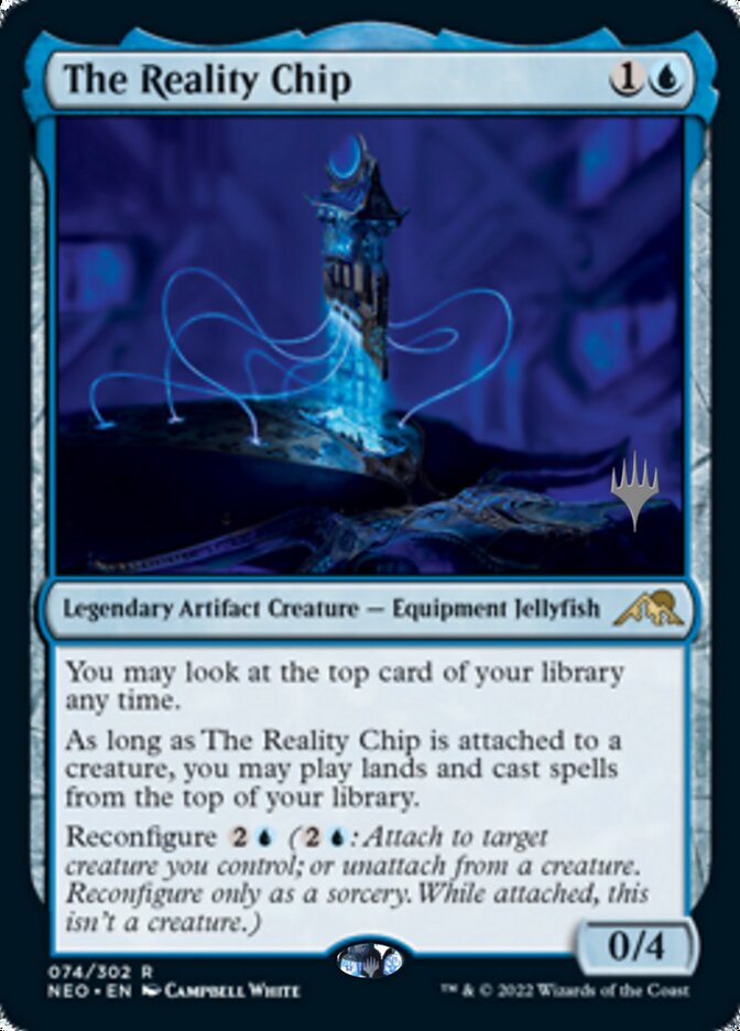 The Reality Chip (Promo Pack) [Kamigawa: Neon Dynasty Promos] | Magic Magpie