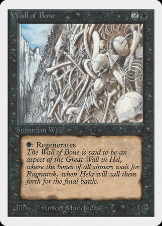 Wall of Bone [Unlimited Edition] | Magic Magpie